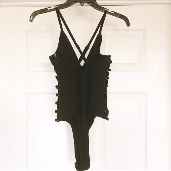 Bozzolo Tops - NWOT Bozzolo Bodysuit in Black Size Small